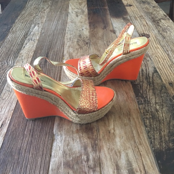 Shoes - Michael Antonio orange shoes